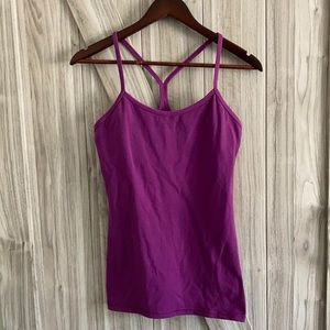 EUC Lululemon power y tank purple
